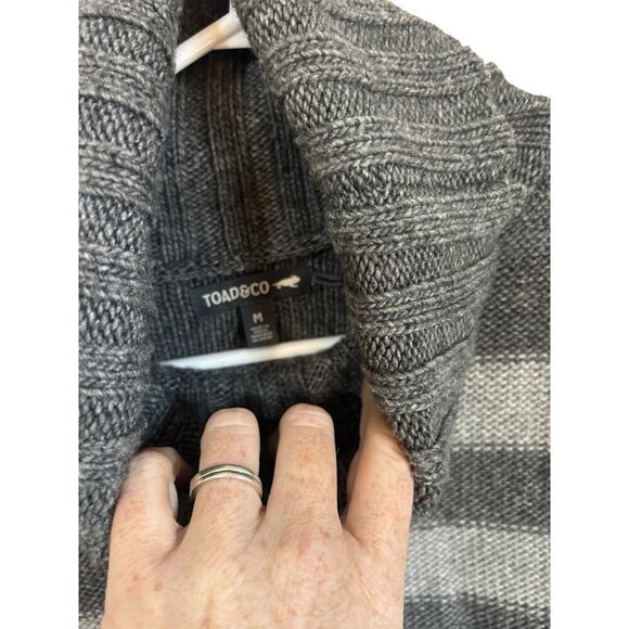 Toad & Co Audrey T-Neck Sweater Women's size M Wool Blend - Picture 5 of 6